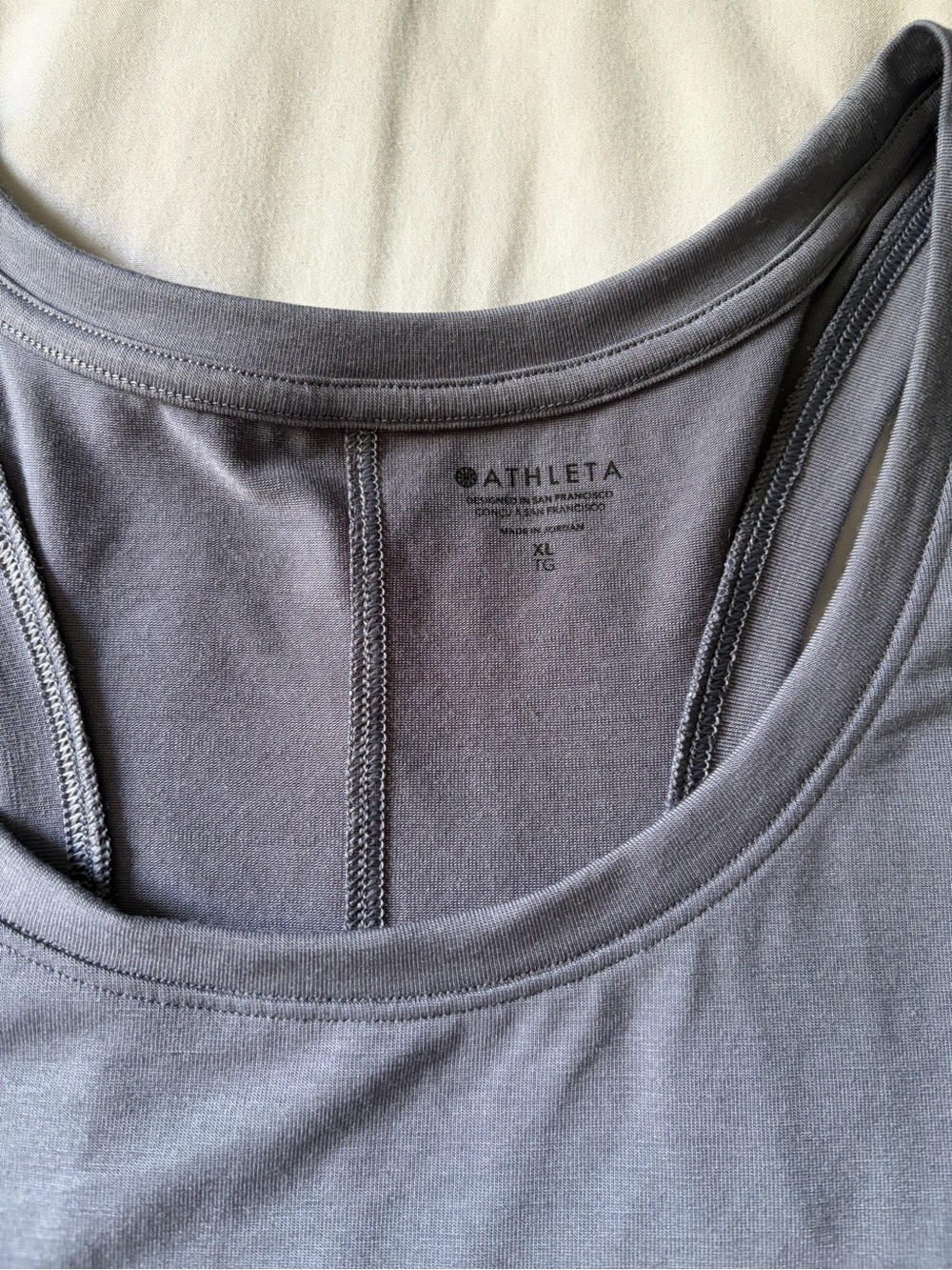 Athleta Light Slate Blue Racerback Tank - Picture 2 of 5